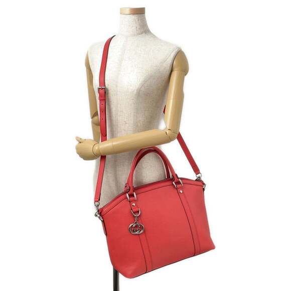 GUCCI Authentic Brown Leather Shoulder Bag - Picture 5 of 16